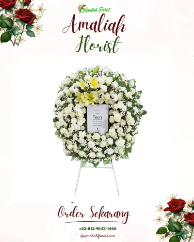 Krans Bunga Duka Cita di Sokasari
